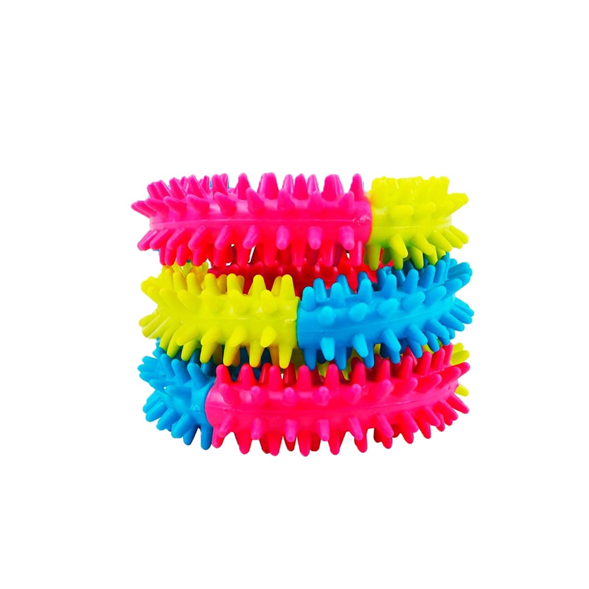PACK2 ENTRENA Y JUEGA CON JEBE PUNTEADO DE COLORES VARIADOS PERROS Y+REGALO STICKER - 2