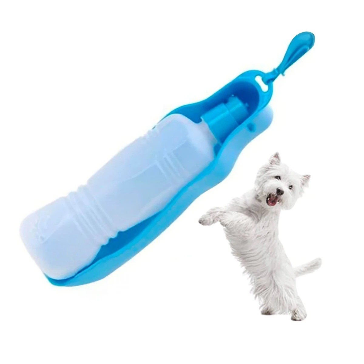 PACK6 ENVASE COMPACTO CELESTE PARA PERRO CON SISTEMA INTEGRADO Y FACIL USO Y+REGALO STICKER - 2