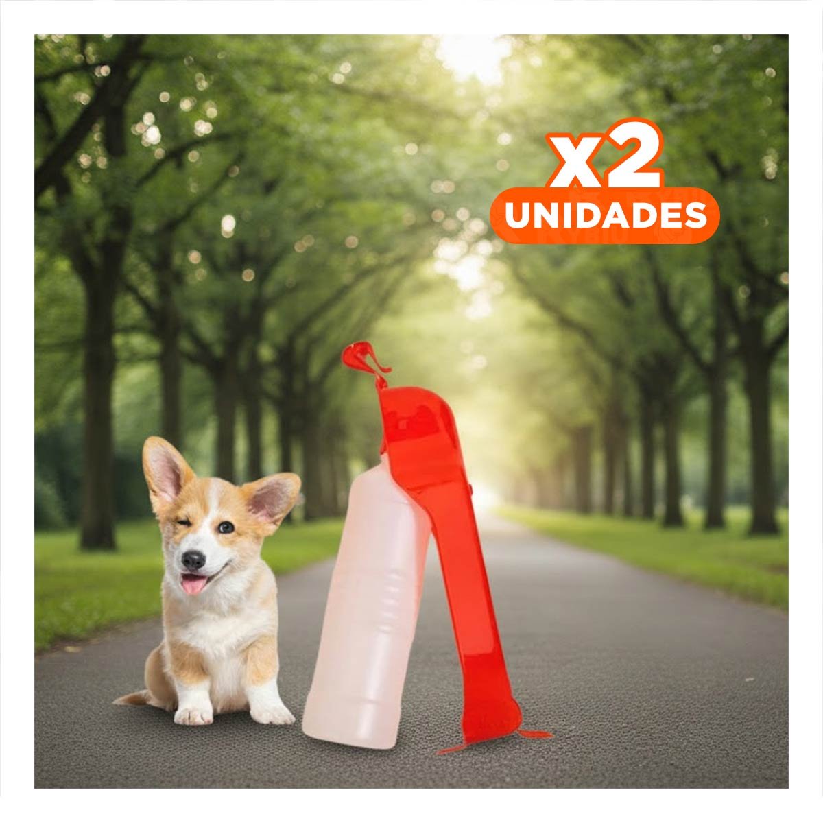 PACK2 EQUIPO COMPACTO ROJO PARA PERRO CON FUNCION SIMPLE Y TRANSPORTE FACIL Y+REGALO STICKER - 1