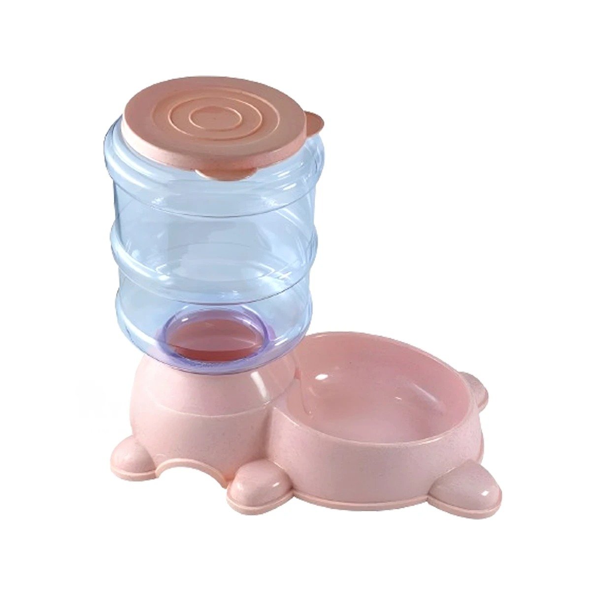 PACK4 BASE ESTABLE PARA PERRO PLOMO CIRCULAR CON BIDON PLASTICO ROSADO Y+PAPEL REGALO - 3