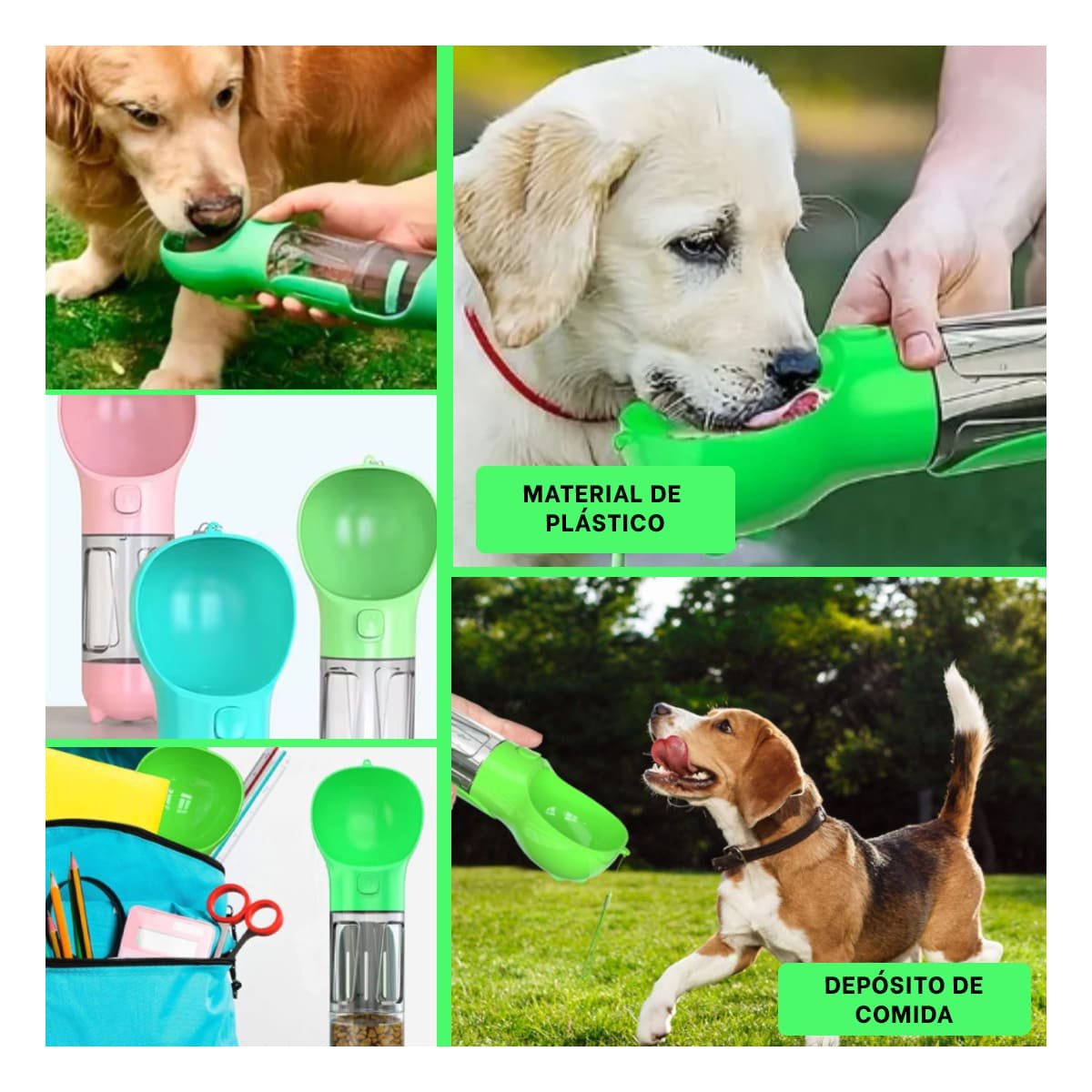 PACK2 PROPUESTA 4 EN 1 DISPENSADOR CON BOLSITA VERDE MEDIANO COMPACTO Y+PAPEL REGALO - 3