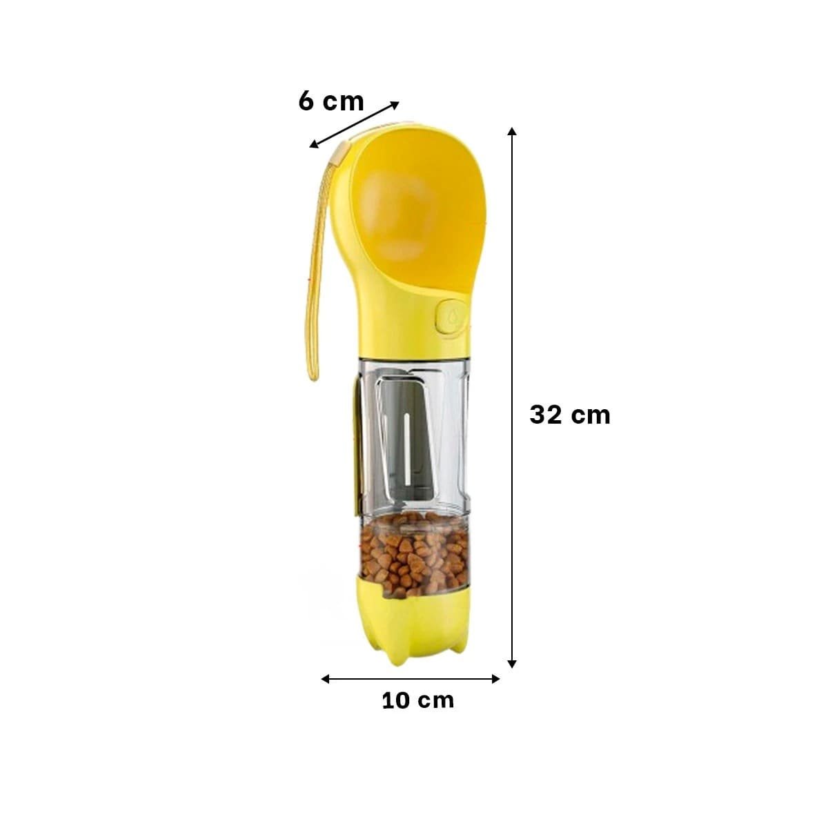 ACCESORIO 4 EN 1 DISPENSADOR CON BOLSITA AMARILLO MEDIANO PARA USO EXTERIOR Y+REGALO STICKER - 4
