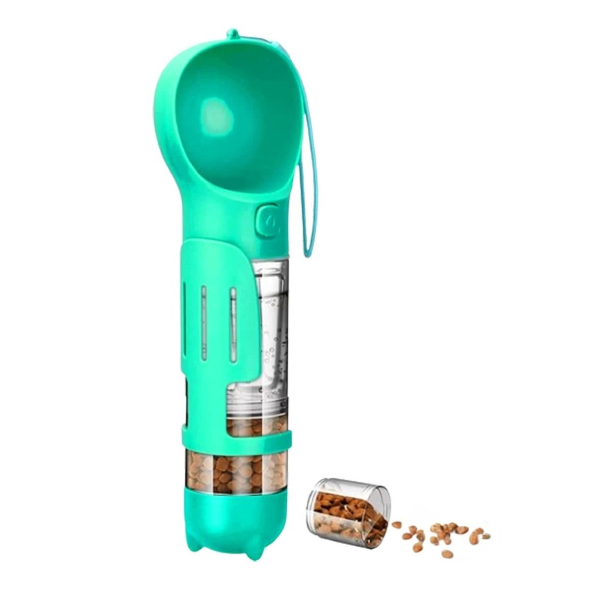 SET 4 EN 1 DISPENSADOR CON BOLSITA CELESTE MEDIANO PARA PASEO DIARIO Y+PAPEL REGALO - 1