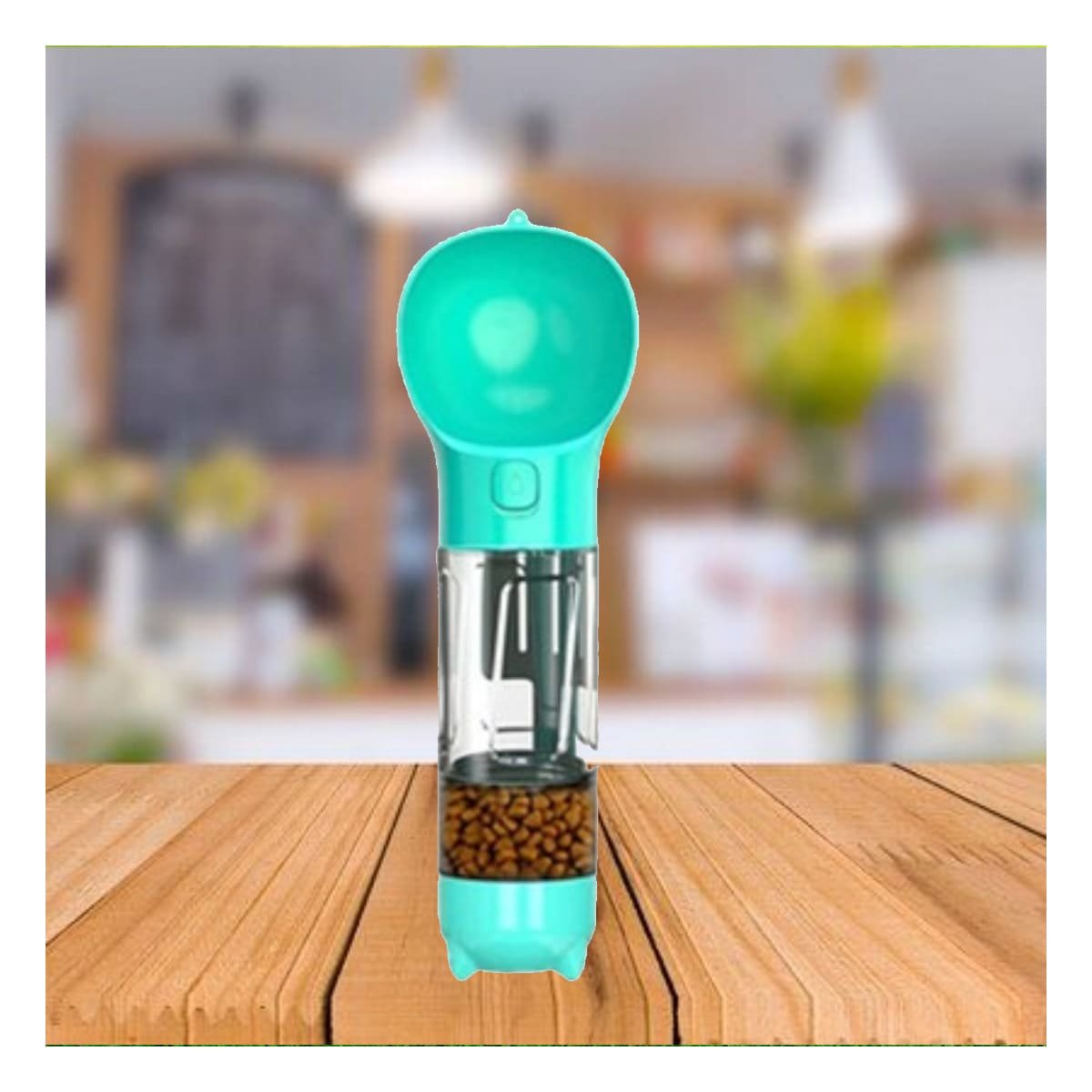 SET 4 EN 1 DISPENSADOR CON BOLSITA CELESTE MEDIANO PARA PASEO DIARIO Y+PAPEL REGALO - 5