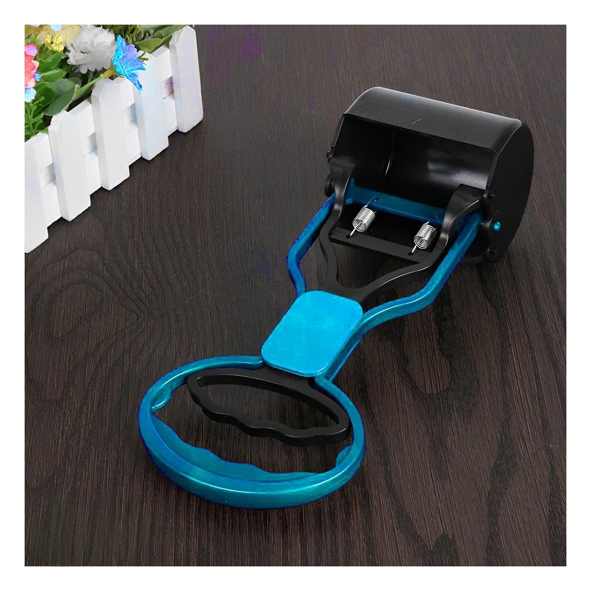 PACK2 RECOGE HECES DE PERROS Y GATOS CELESTE PARA LIMPIEZA Y+PAPEL REGALO - 2