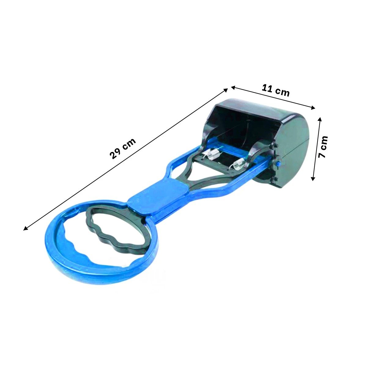 PACK2 RECOGE HECES DE PERROS Y GATOS CELESTE PARA LIMPIEZA Y+PAPEL REGALO - 4