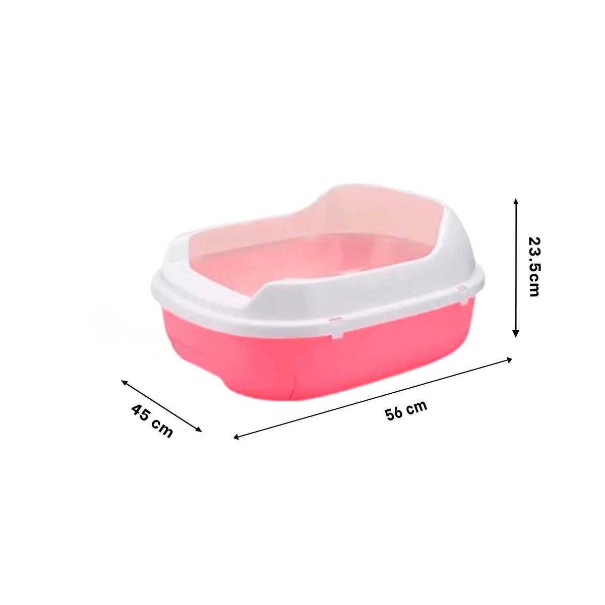 PACK2 BANDEJA ROSADA PARA GATO CON SISTEMA EXTRAIBLE ABIERTO - 4