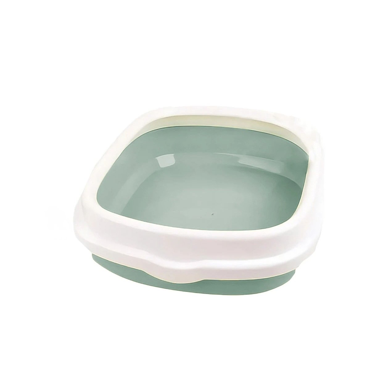 PACK2 CONTENEDOR VERDE PARA GATO CON PALA CERNIDORA 48X40X12,5 Y+REGALO STICKER - 2