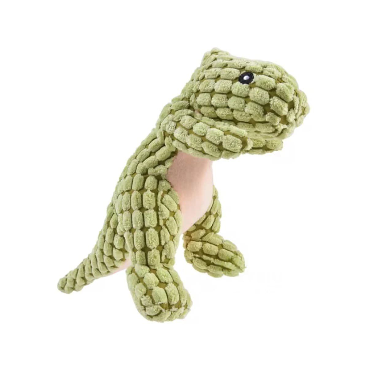 PACK2 MUNECO LIGERO DE DINOSAURIO VERDE CLARO PARA MASCOTA CON ACABADO TEXTIL Y+REGALO STICKER - 2