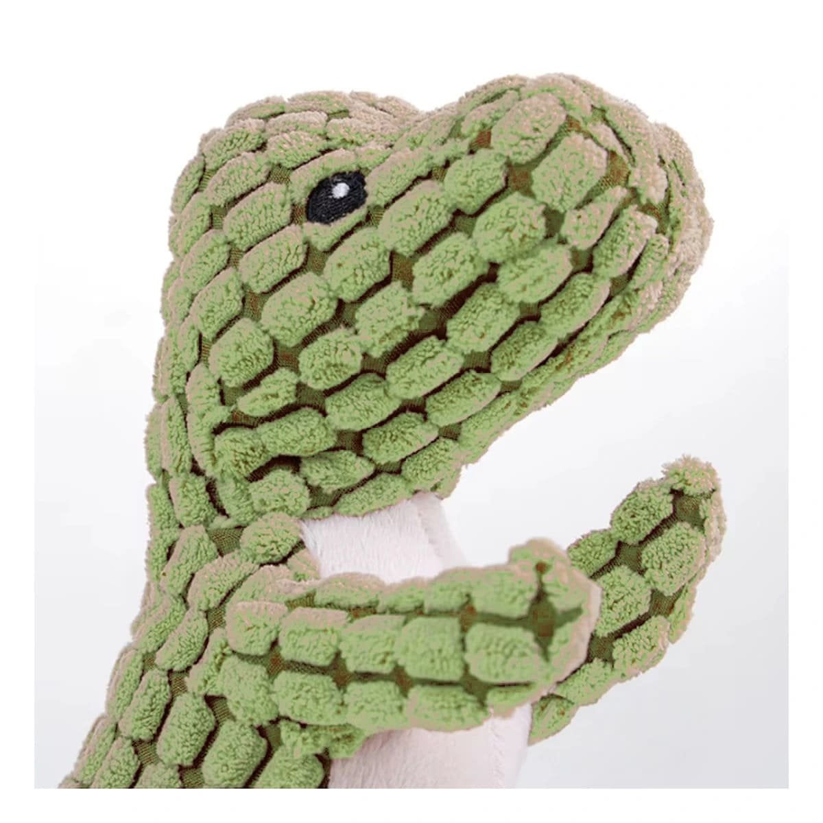 PACK6 FIGURA PARA MASCOTA DINOSAURIO VERDE CLARO CON TEXTURA RICA Y FLEXIBLE Y+REGALO STICKER - 3