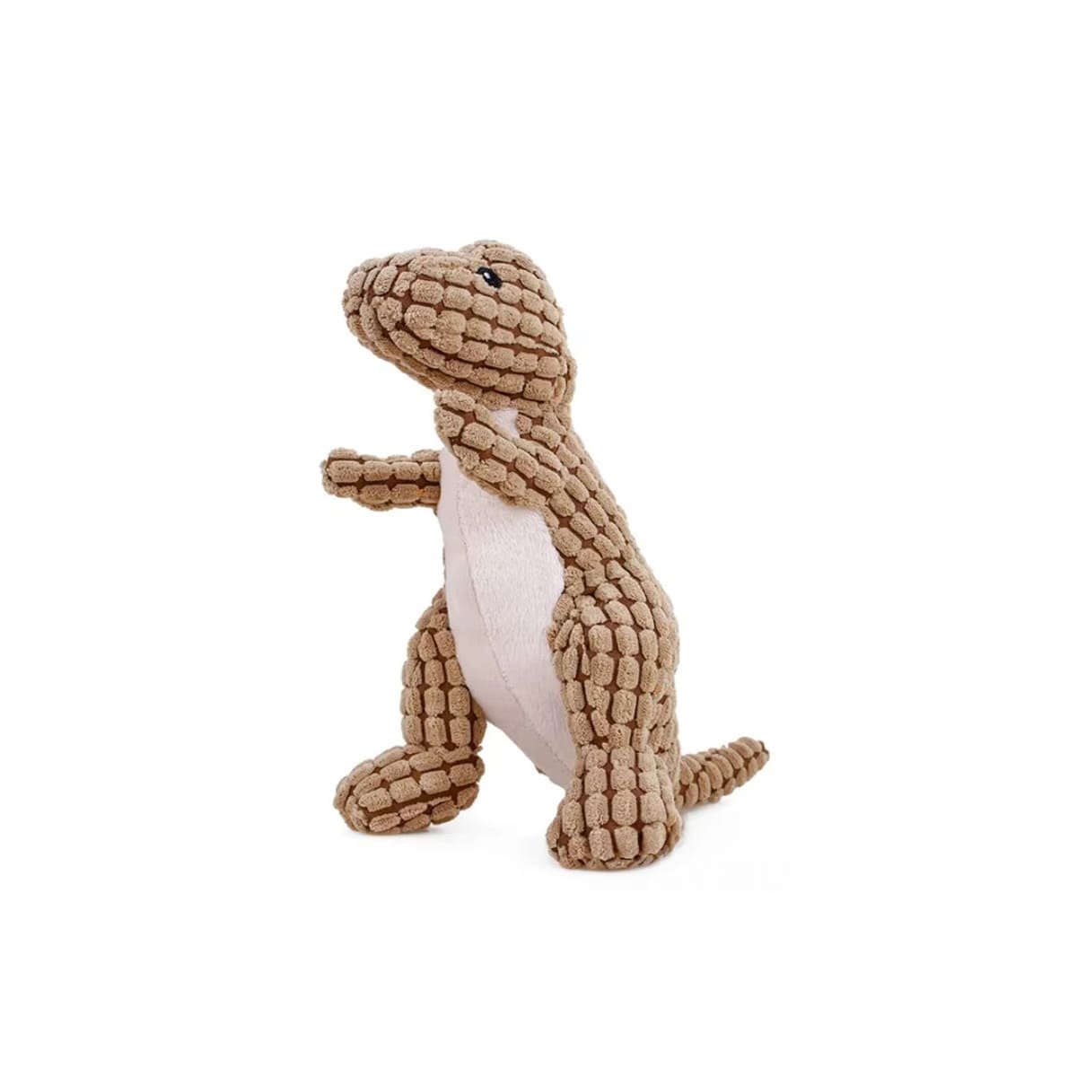 PACK4 COMPANERO SUAVE DE DINOSAURIO MARRON PARA MASCOTA CON FORMA CREATIVA Y+PAPEL REGALO - 3