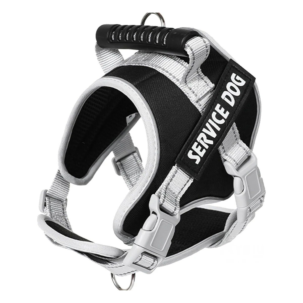 PACK2 ARNES CHALECO DE CONTROL TALLA S NEGRO PARA PERRO CON ASA Y BROCHE Y+REGALO STICKER - 2