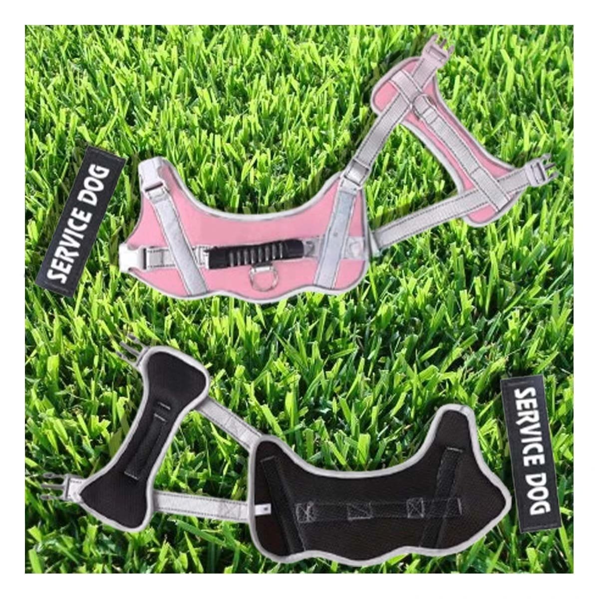 PECHERA TIPO CHALECO CON ASA DE SEGURIDAD PARA PERRO TALLA S ROSADO CLARO Y+PAPEL REGALO - 3