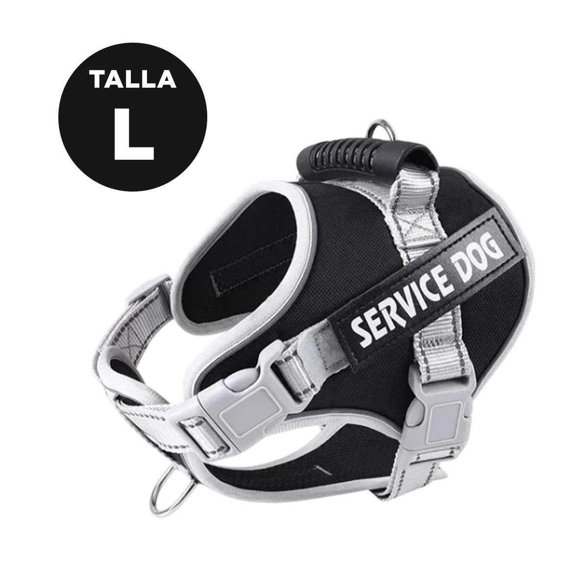 PECHERA DURABLE ARNES CHALECO CON ASA SERVICE DOG TALLA M MORADO Y+REGALO STICKER - 4