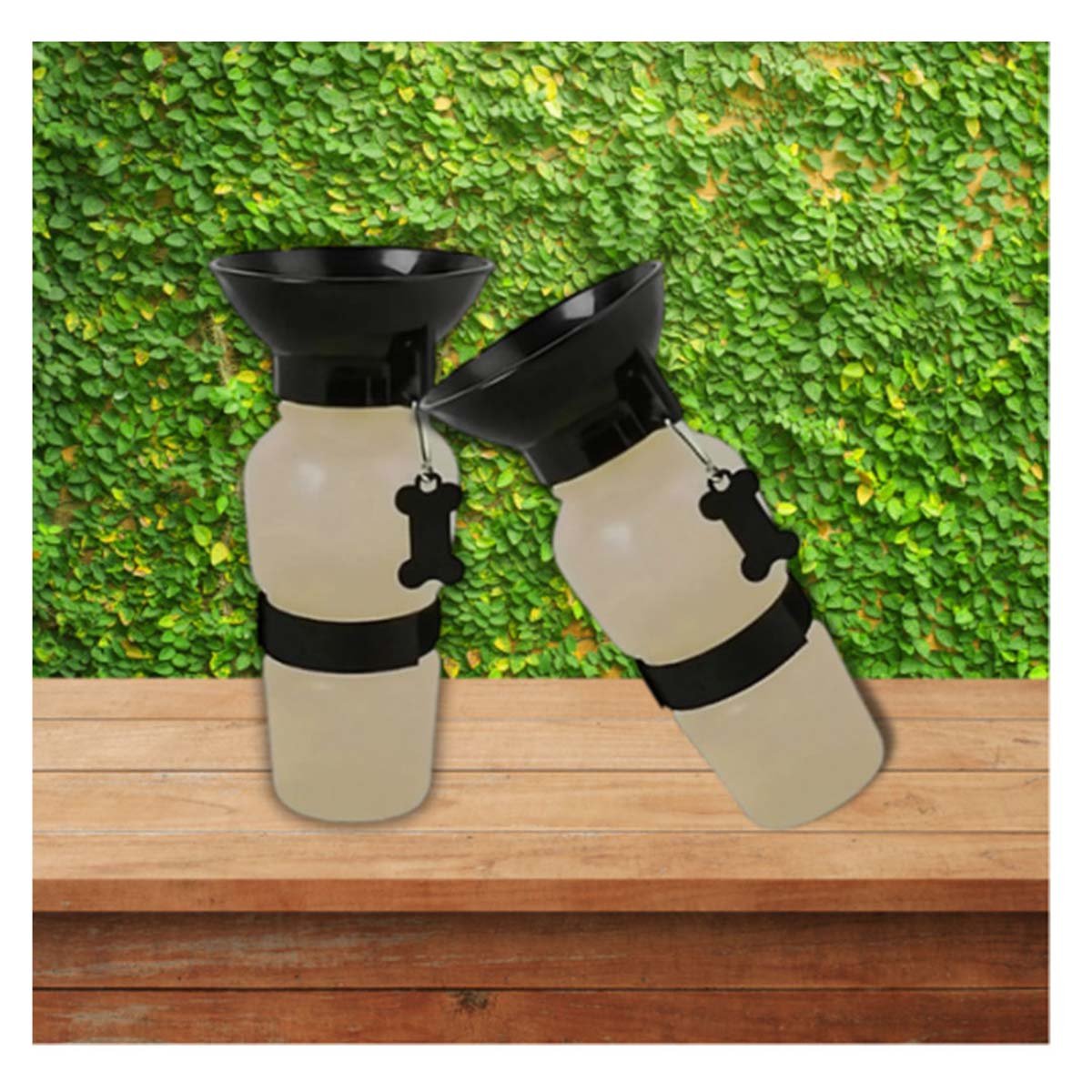 PACK6 BOTELLA GRIS AQUA DOG PARA MASCOTA CON DISENO PORTATIL Y+REGALO STICKER - 3