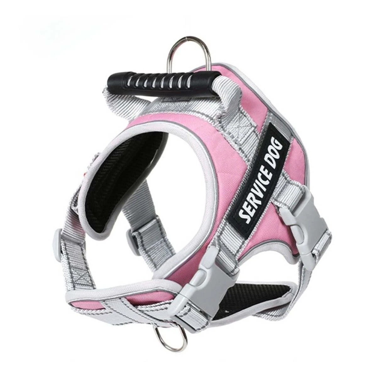PACK2 HARNESS CHALECO DE PASEO CON ASA PARA PERRO TALLA S ROSADO CLARO Y+REGALO STICKER - 2