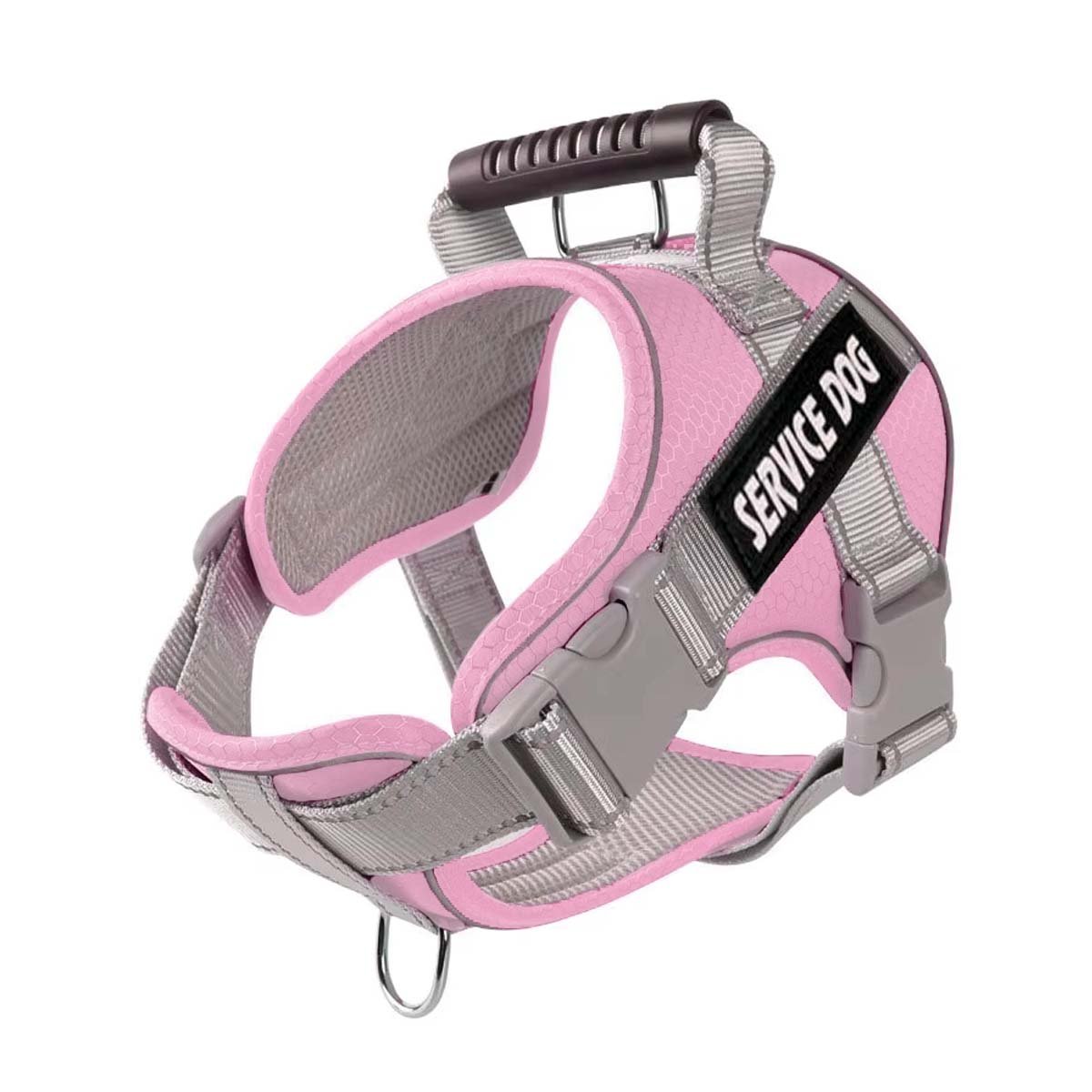 HARNESS DE CONTROL CON ASA TIPO CHALECO PARA PERRO TALLA S ROSADO CLARO Y+LIGAS REGALO - 3