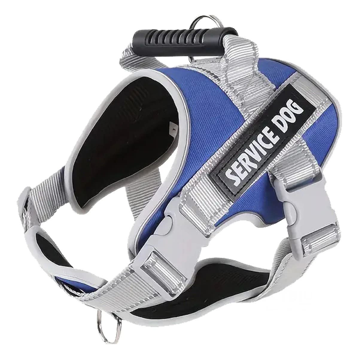PACK2 ARNES DE PASEO SERVICE DOG TALLA S AZUL CON ASA Y SOPORTE COMODO Y+REGALO STICKER - 2