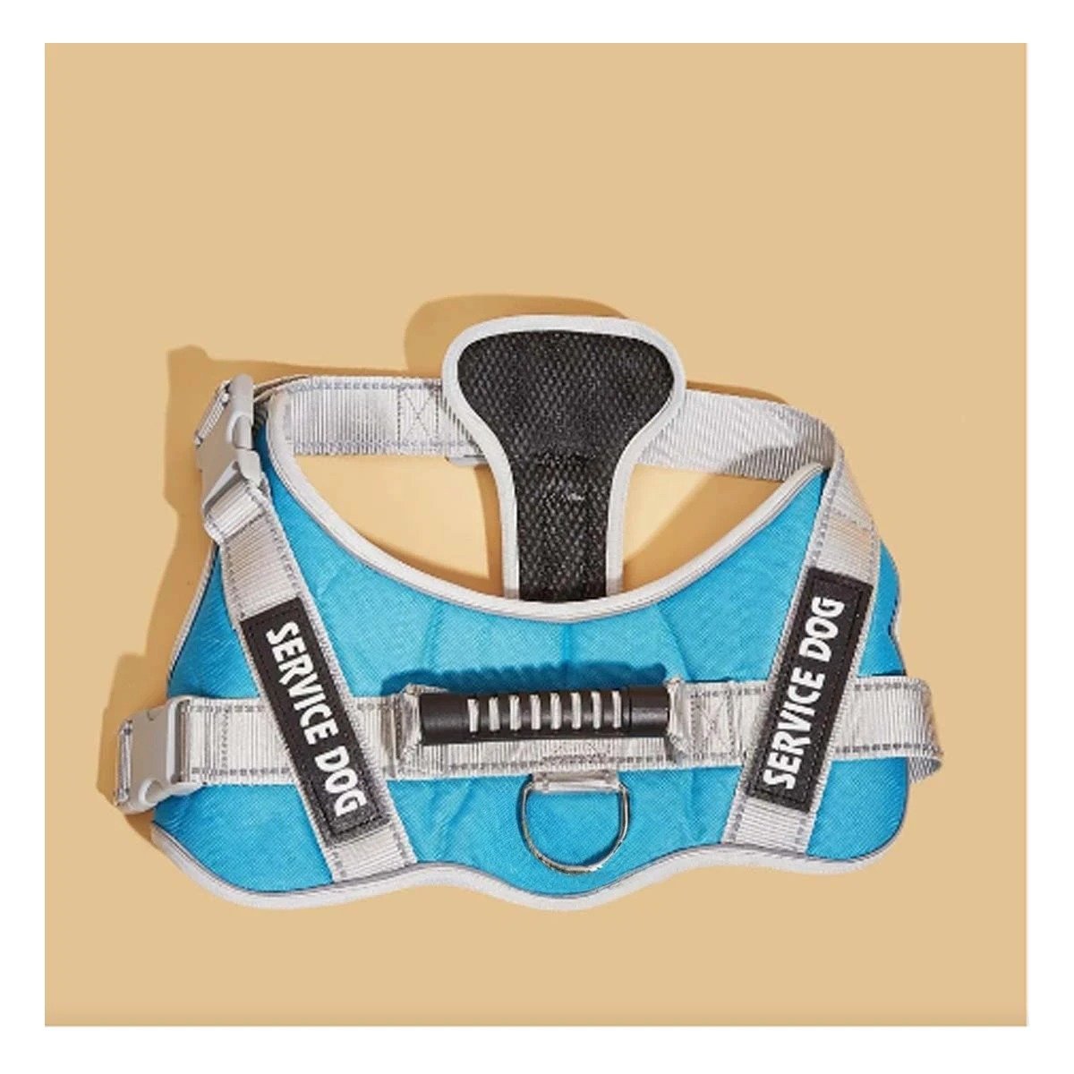 ARNES CHALECO CON ASA SERVICE DOG TALLA S TURQUEZA PARA USO DIARIO Y+PAPEL REGALO - 1