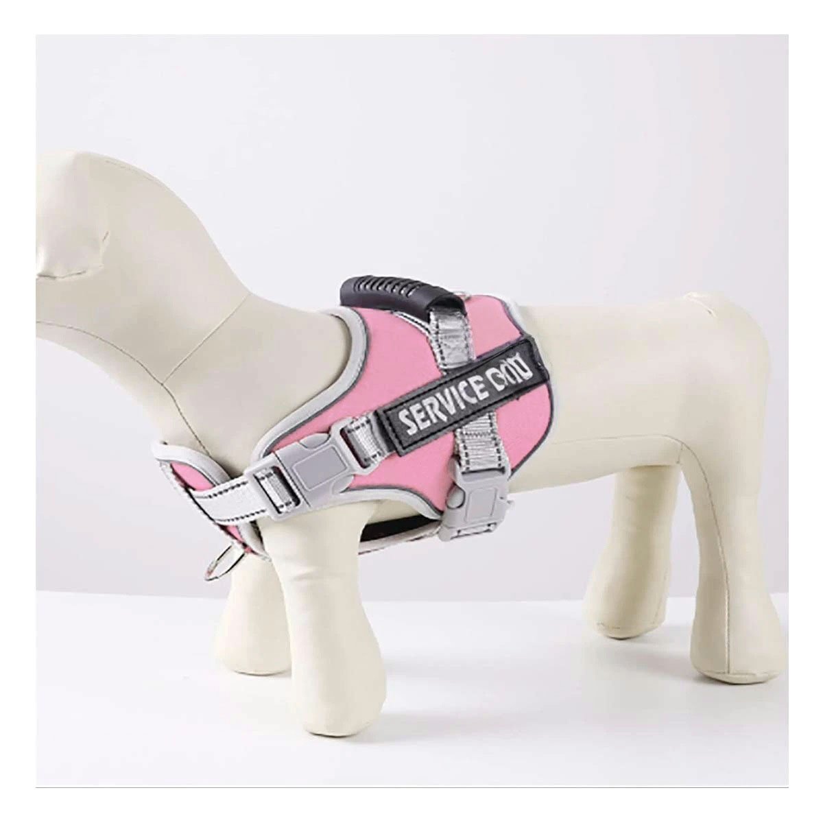 CHALECO CON ASA AJUSTABLE PARA PERRO TALLA S ROSADO CLARO Y+POST IT - 3