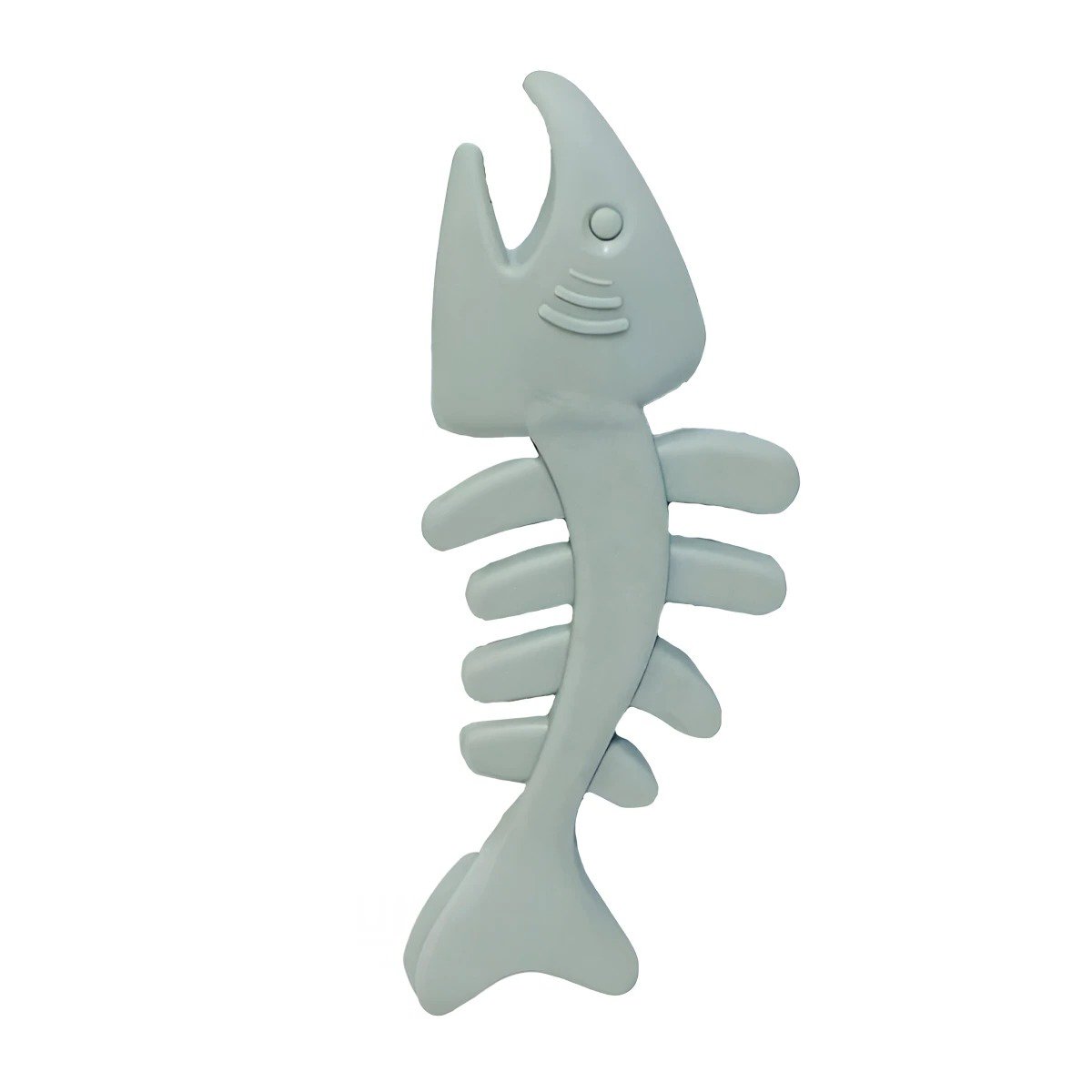 PACK12 ELEMENTO LIGERO DE GOMA EN FORMA DE PEZ EN COLOR PLOMO PARA MASCOTAS Y+REGALO STICKER - 2
