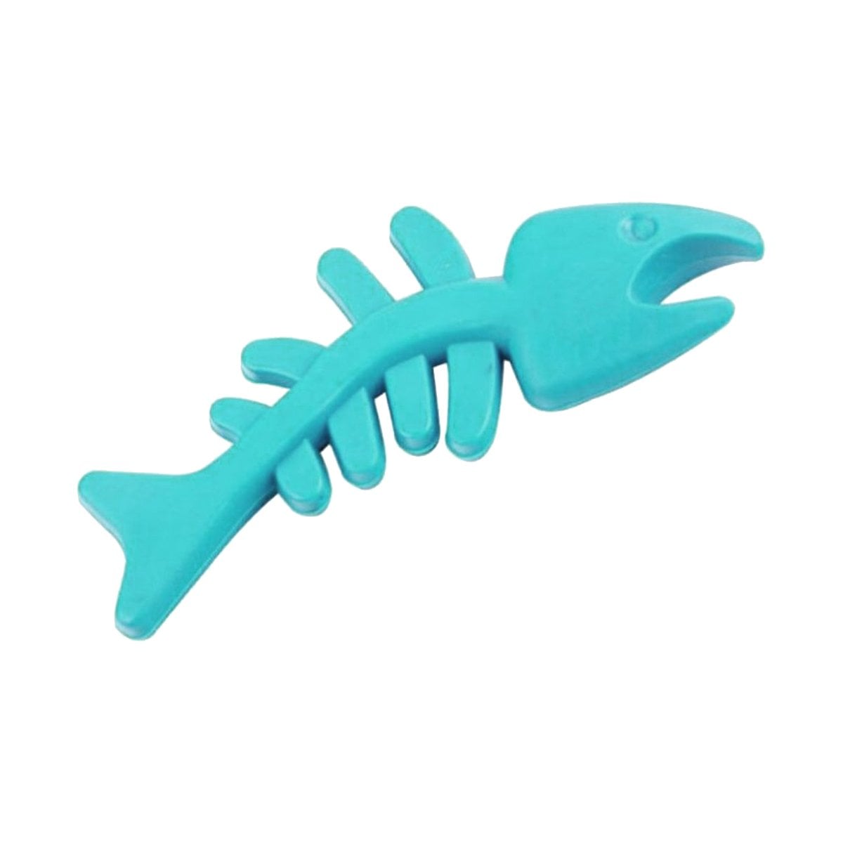 PACK6 PIEZA FLEXIBLE DE GOMA EN FORMA DE PESCADO EN VERDE AGUA PARA JUEGO Y+REGALO STICKER - 2