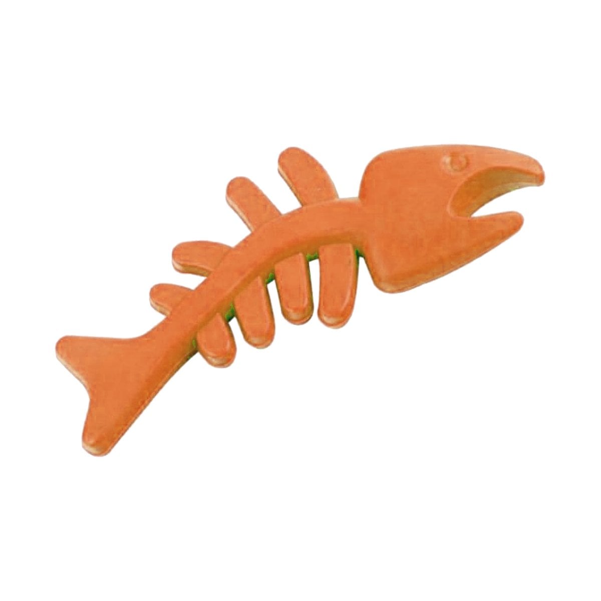 PACK6 PIEZA FLEXIBLE DE GOMA EN FORMA DE PESCADO EN NARANJA PARA JUEGO SEGURO Y+REGALO STICKER - 2