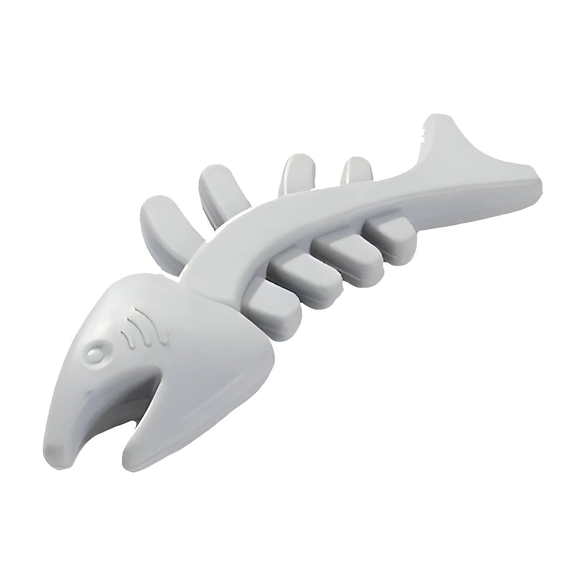 PACK6 PIEZA FLEXIBLE DE GOMA EN FORMA DE PESCADO COLOR PLOMO PARA JUEGO SEGURO Y+REGALO STICKER - 2