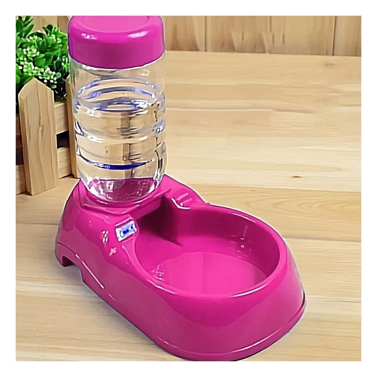 PACK12 RECIPIENTE DE AGUA ROSADO PARA MASCOTA COMODO Y PRACTICO Y RESISTENTE Y+PAPEL REGALO - 5