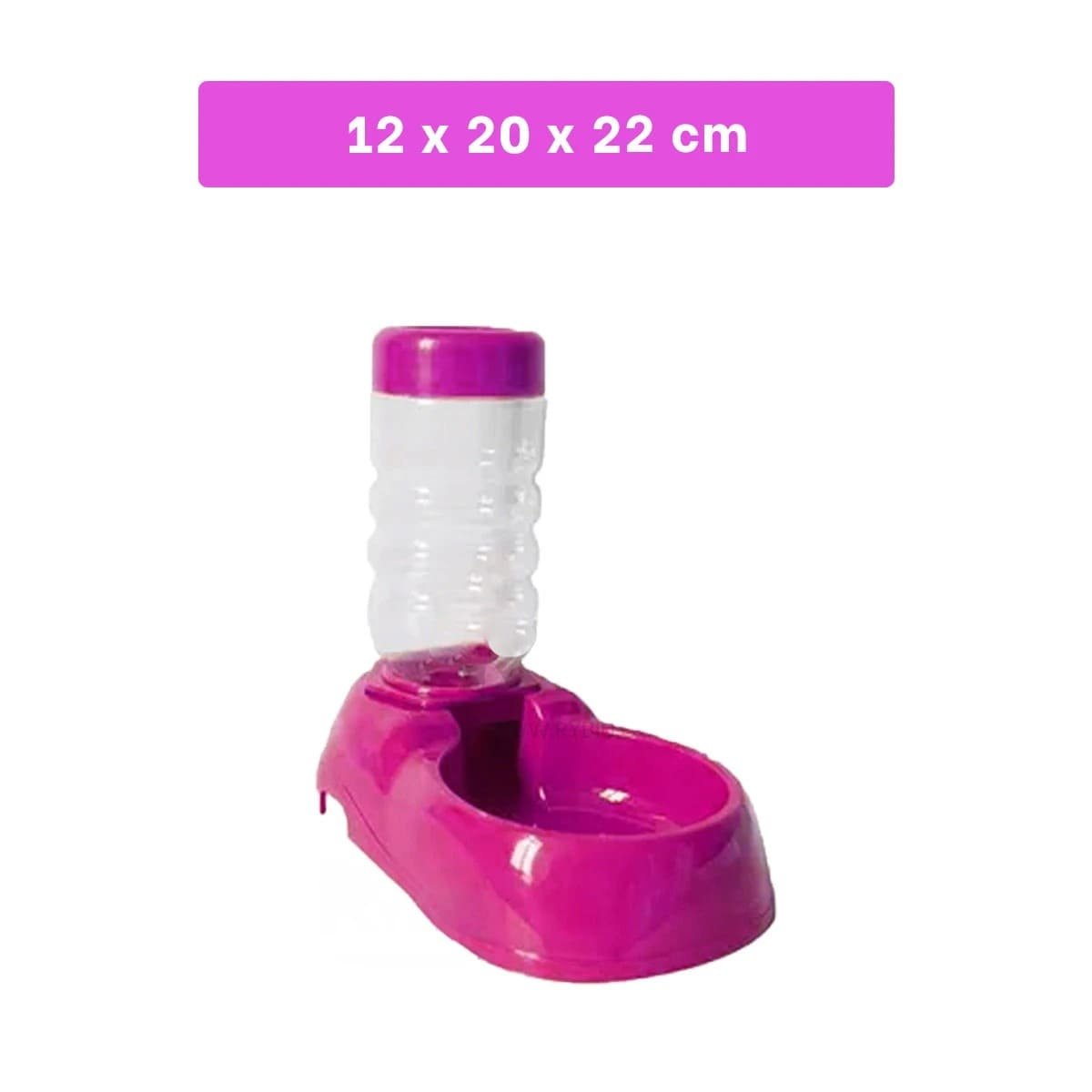 BEBEDERO AUTOMATICO PARA MASCOTA ROSADO FIRME Y PRACTICO Y RESISTENTE Y+POST IT - 4