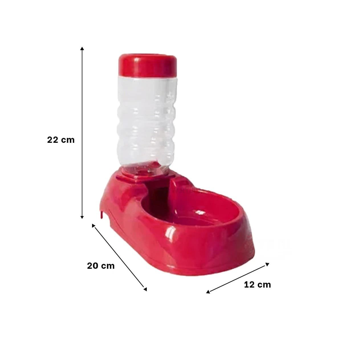 PACK2 FUENTE DE AGUA PARA MASCOTA ROJO DE ALTA CALIDAD Y FIRME Y+REGALO STICKER - 4