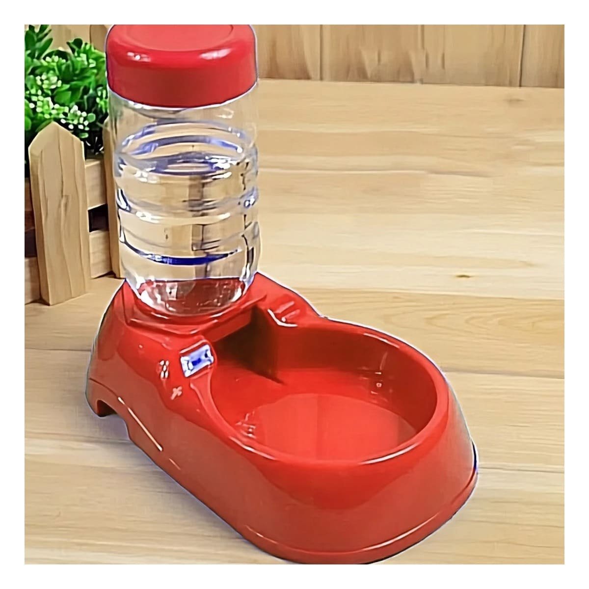 PACK12 RECIPIENTE DE AGUA ROJO PARA MASCOTA COMODO Y PRACTICO Y RESISTENTE Y+PAPEL REGALO - 5