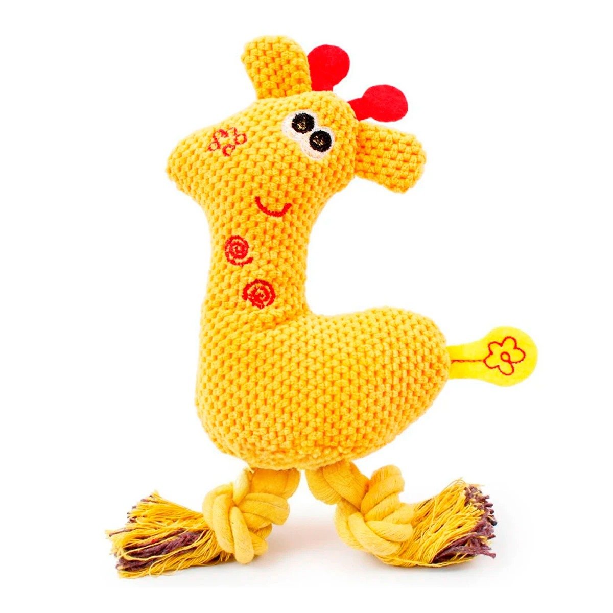 PACK12 MINIATURA PELUCHE AMARILLO PARA MASCOTA SEGURO Y DIVERTIDO FIRME Y+REGALO STICKER - 2
