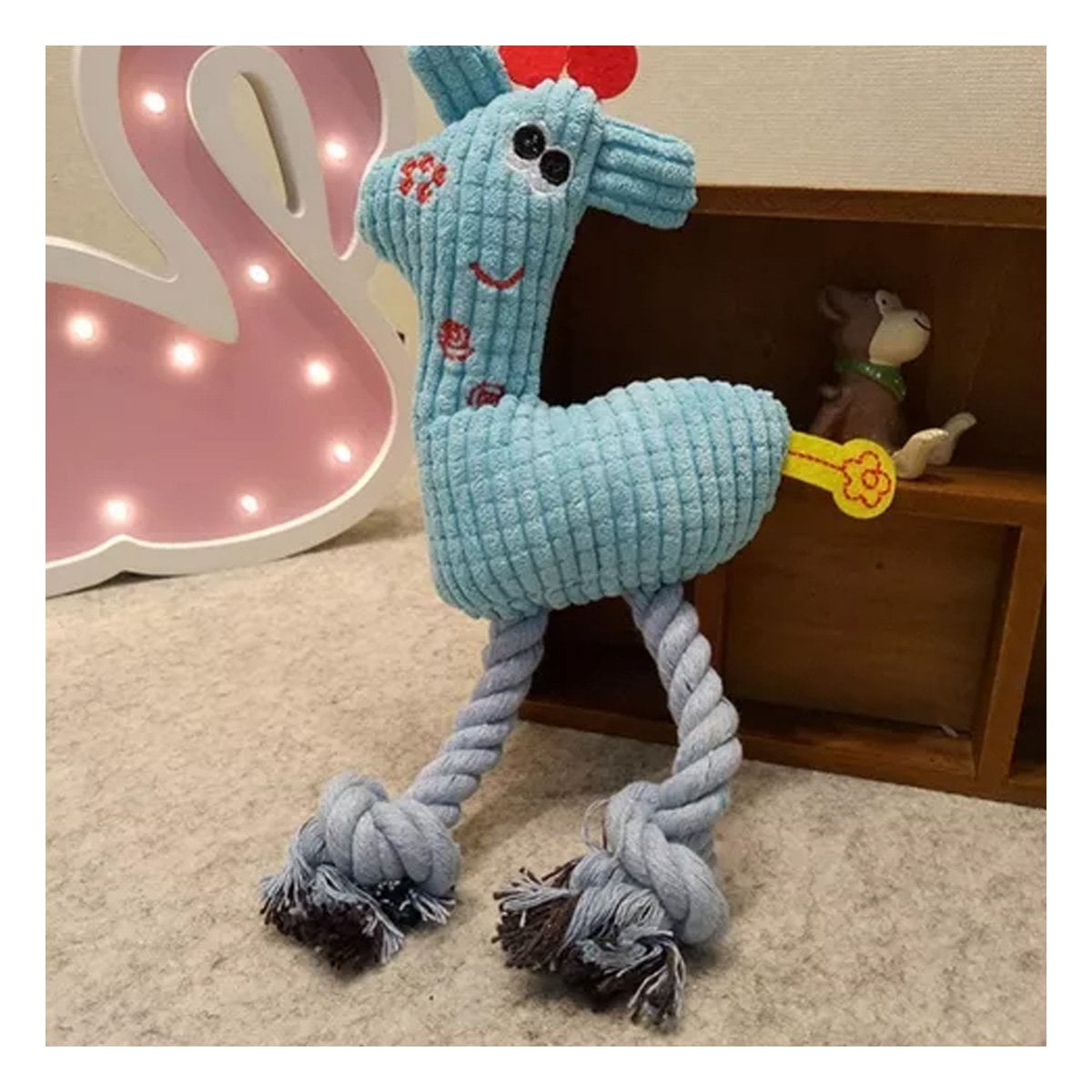 PACK12 CRIATURA DE PELUCHE DECORATIVA Y FLEXIBLE EN COLOR CELESTE Y+REGALO STICKER - 3