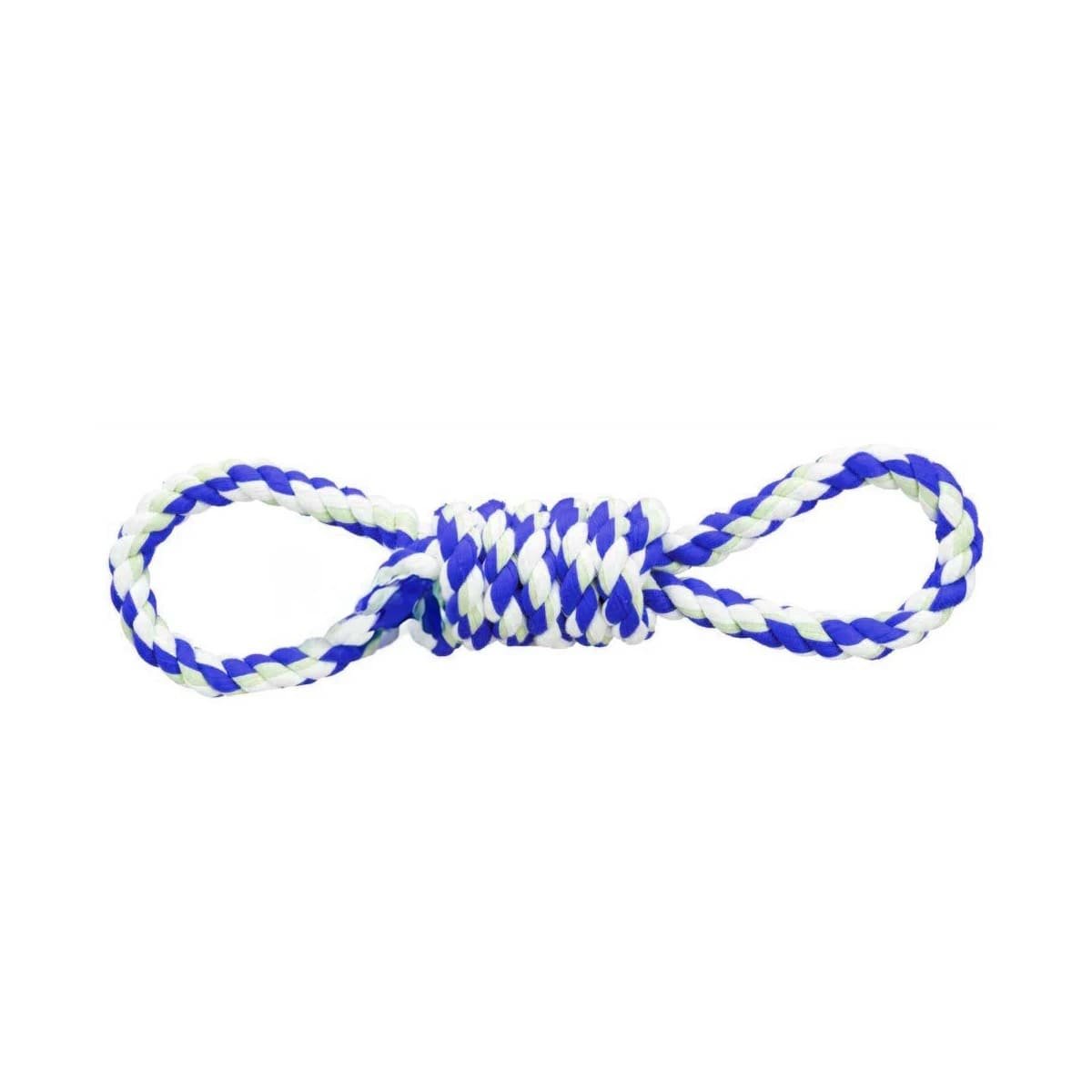 PACK12 OBJETO DE JUEGO AZUL PARA MASCOTA 4 NUDOS REFORZADO Y RESISTENTE Y+REGALO STICKER - 2
