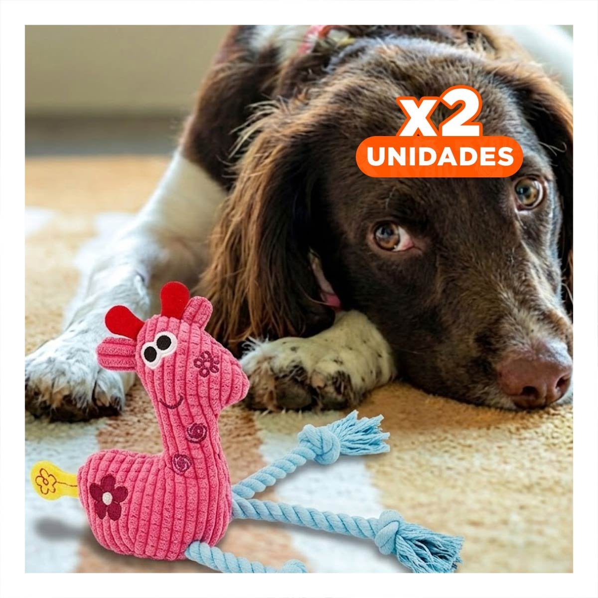 PACK2 COMPANERO DE PELUCHE GRANDE Y FLEXIBLE EN COLOR ROSADO PARA ABRAZOS Y+REGALO STICKER - 1