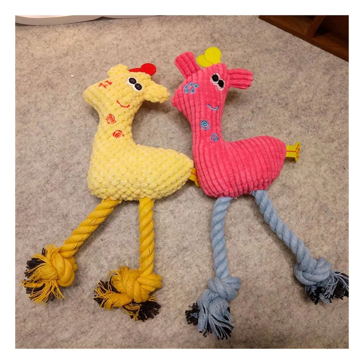 PACK2 PELUCHE DECORATIVO Y FLEXIBLE CON COLOR ROSADO PARA DECORACION DEL HOGAR - 5