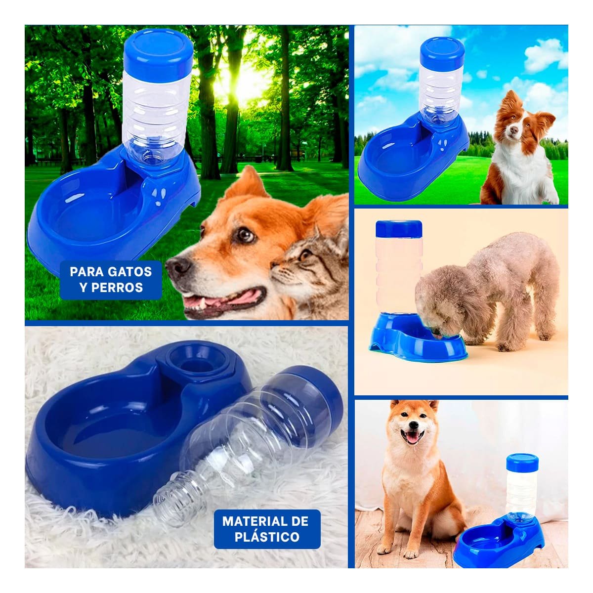 PACK4 MODULO DE AGUA AZUL PARA MASCOTA COMODO Y PRACTICO Y RESISTENTE Y+REGALO STICKER - 2