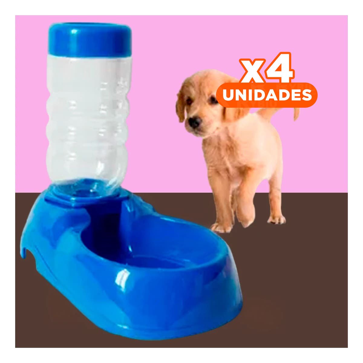 PACK4 MODULO DE AGUA AZUL PARA MASCOTA PRACTICO Y RESISTENTE Y SEGURO - 1