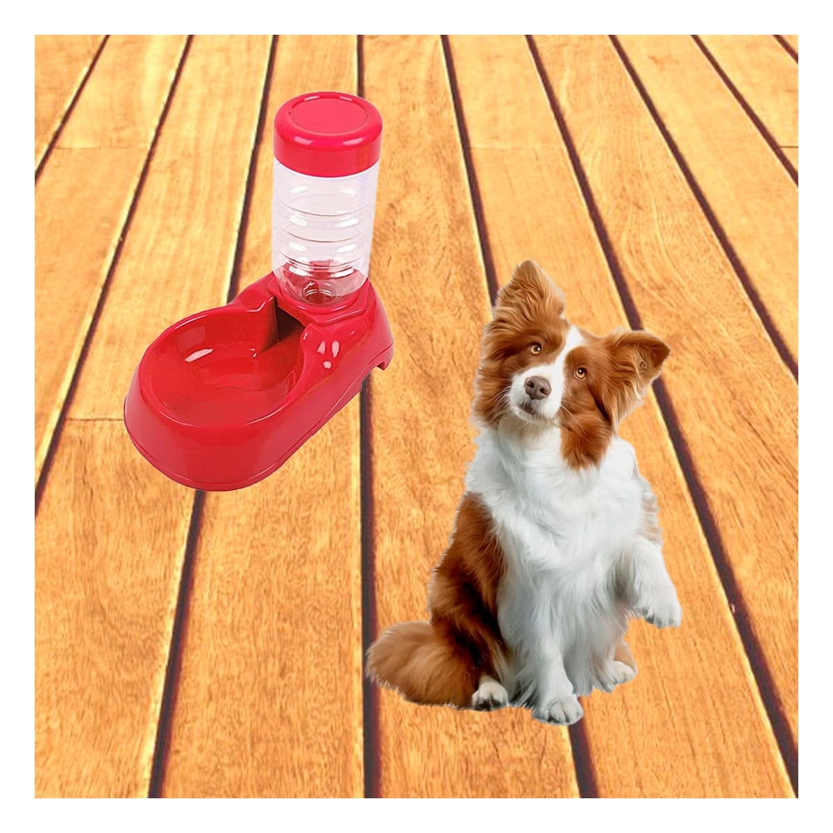 PACK6 MODULO DE AGUA PARA MASCOTA ROJO FIRME Y PRACTICO Y RESISTENTE Y+PAPEL REGALO - 5