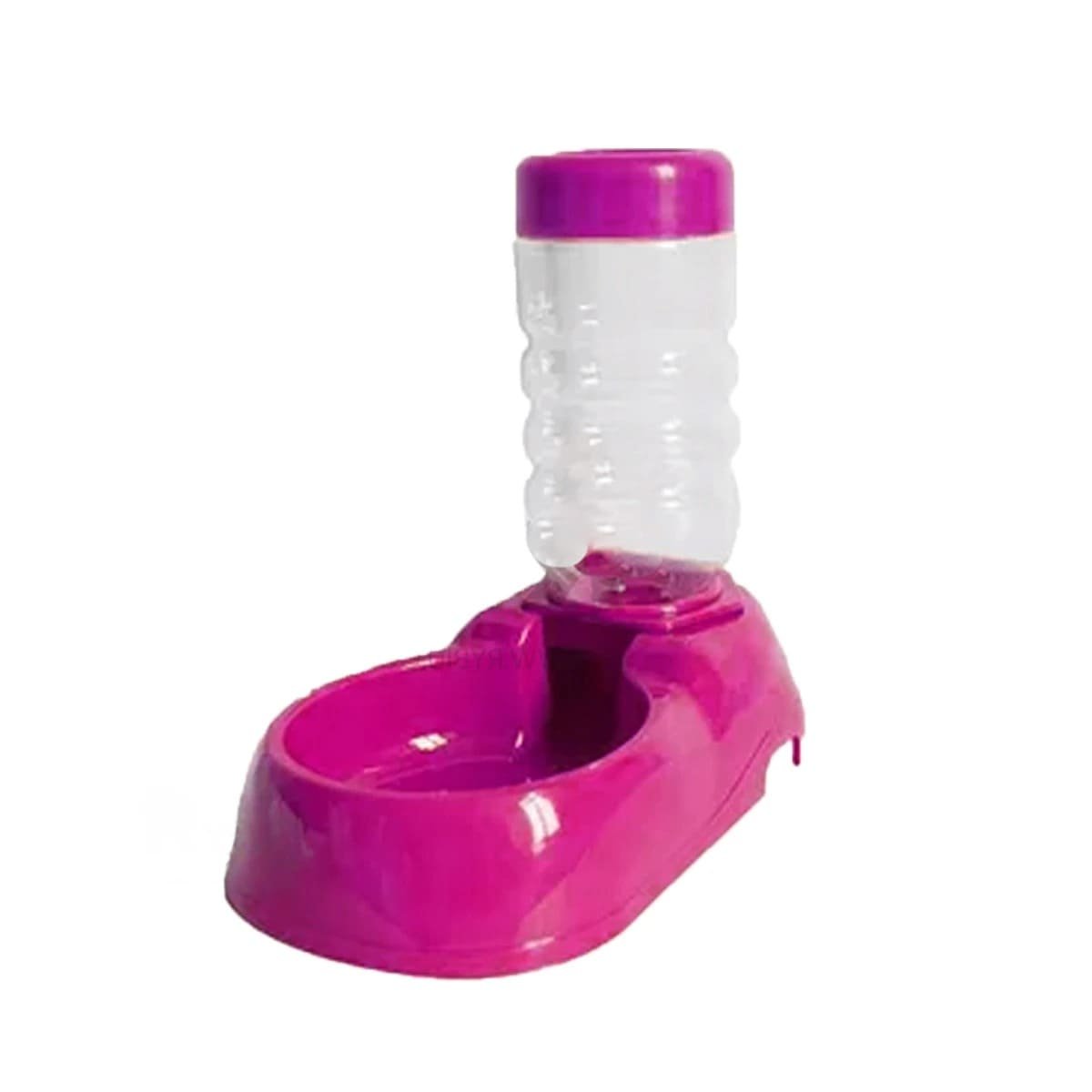 PACK2 FUENTE DE AGUA PARA MASCOTA ROSADO FIRME Y PRACTICA Y RESISTENTE Y+REGALO STICKER - 2