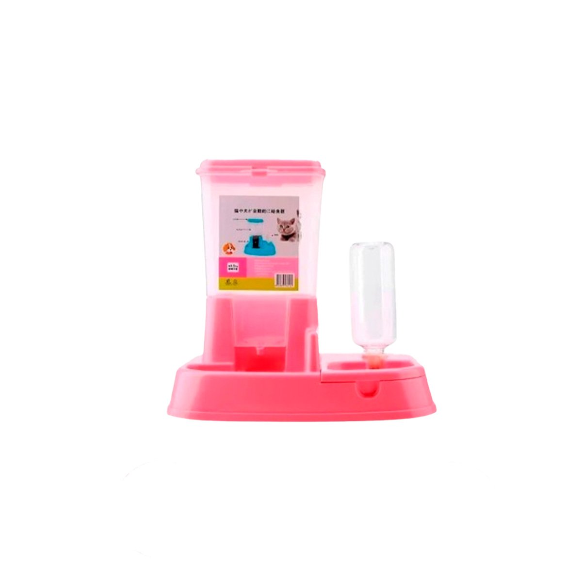 PACK2 MODULO DE COMIDA Y BEBIDA PARA MASCOTA ROSADO ESTABLE Y SEGURO Y+REGALO STICKER - 2