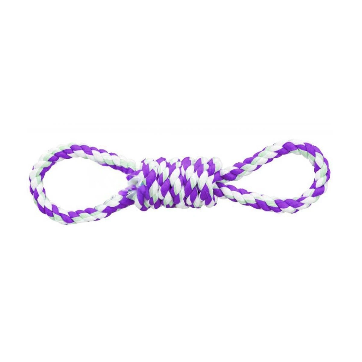 PACK12 OBJETO DE JUEGO MORADO PARA MASCOTA 4 NUDOS REFORZADO Y RESISTENTE Y+REGALO STICKER - 2