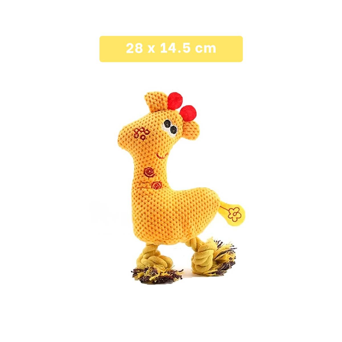 PACK12 FIGURA PELUCHE AMARILLO PARA MASCOTA SUAVE Y PROTEGIDO DURABLE - 4