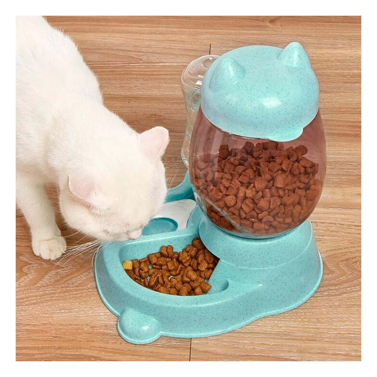 PACK4 BEBIDA COMBINADA PET GATO BLANCO CELESTE PRACTICO Y+PAPEL REGALO - 2