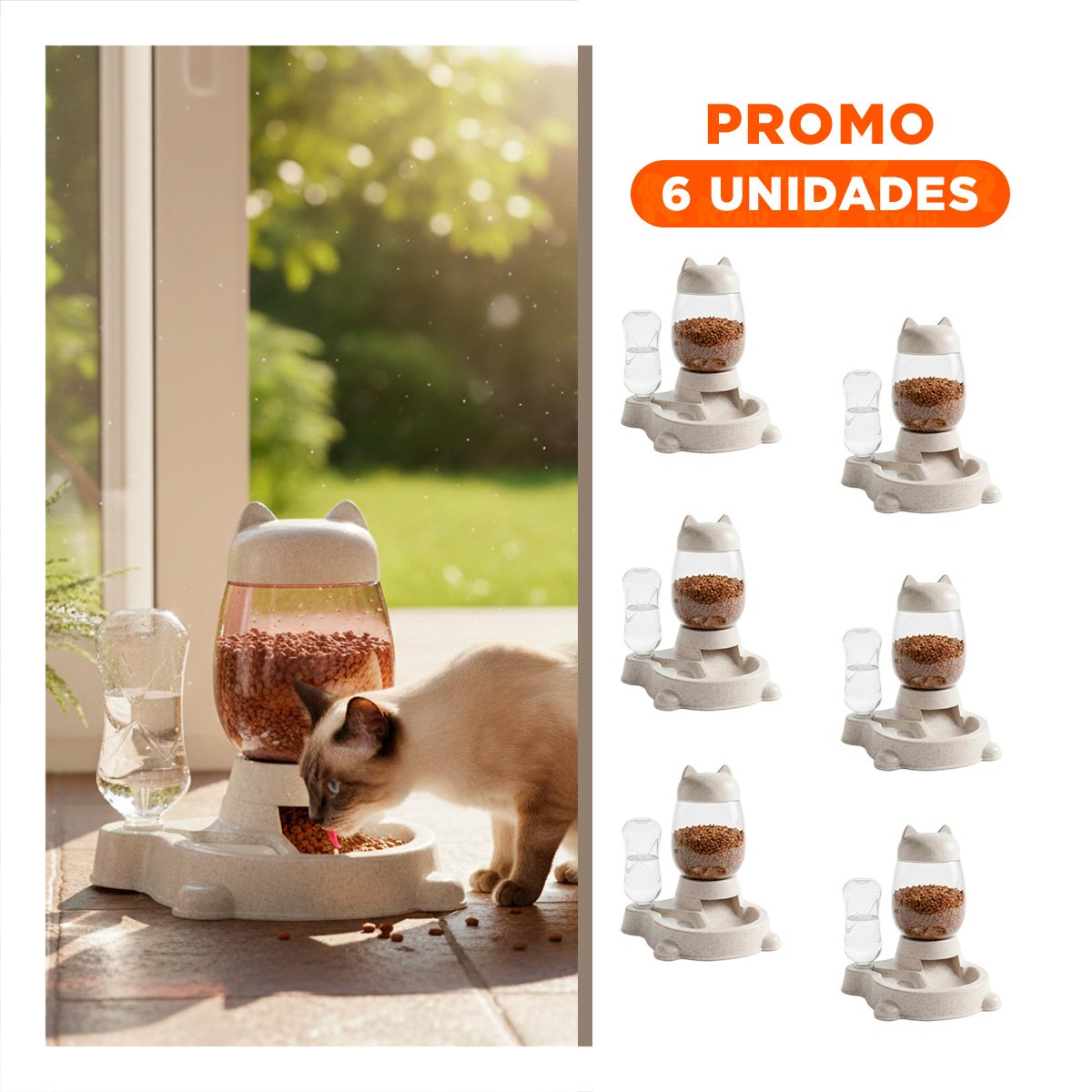 PACK6 BEBIDA DOBLE PET GATO BLANCO BLANCO PRACTICA Y LIMPIA - 1