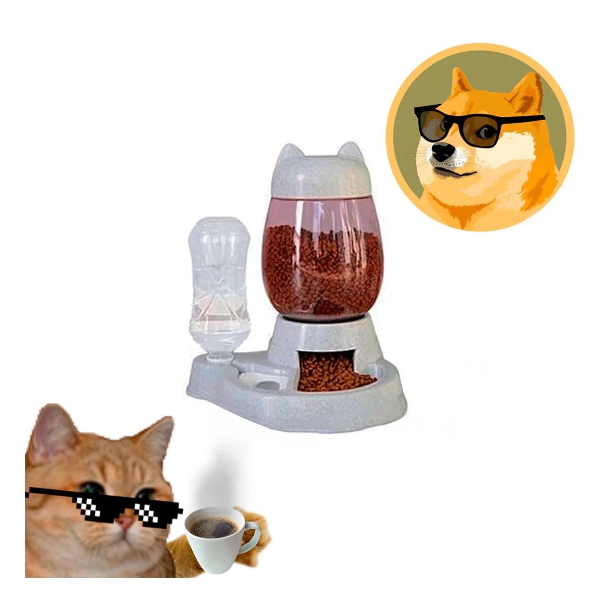 PACK6 COMIDA COMBINADA PET GATO BLANCO GRIS ELEGANTE Y+REGALO STICKER - 2