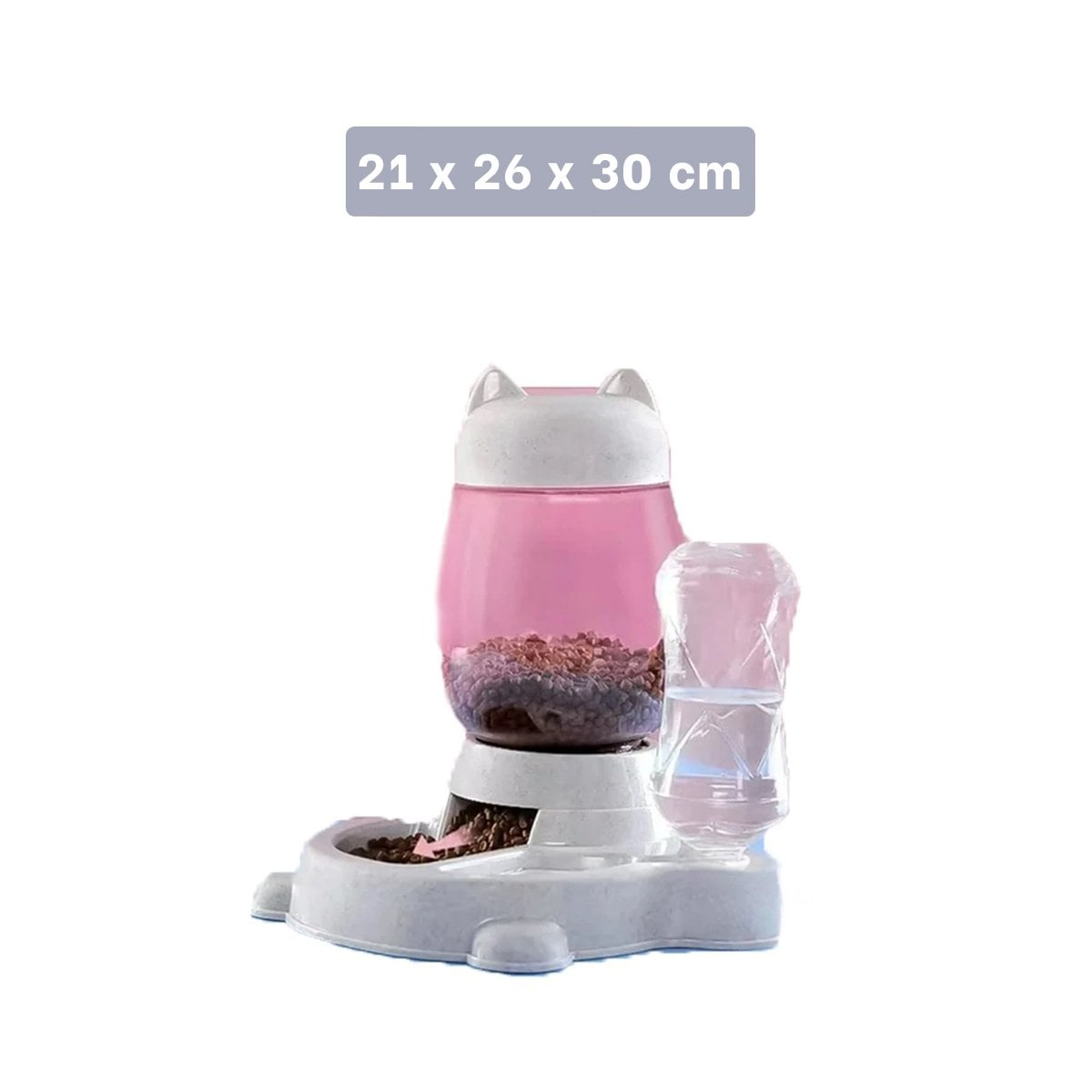 PACK4 COMIDA DOBLE PET GATO BLANCO GRIS PARA CASA Y+REGALO STICKER - 4
