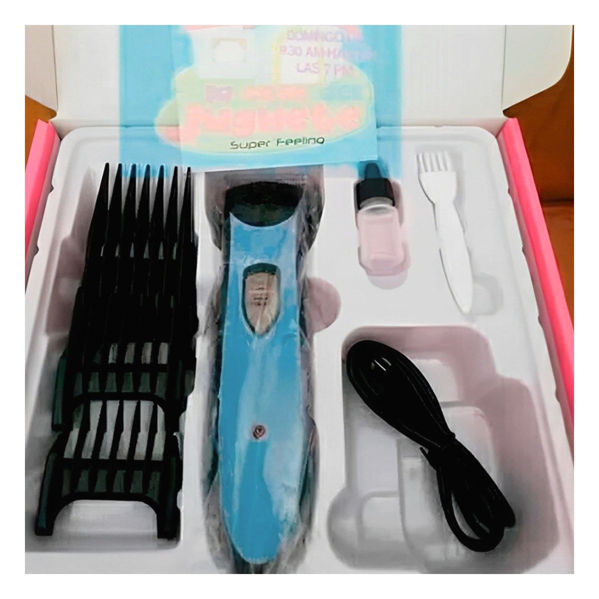 PACK4 KIT DE ESTETICA ANIMAL PARA LA ARMONIA DE SUS HIJOS AZUL Y+PAPEL REGALO - 5