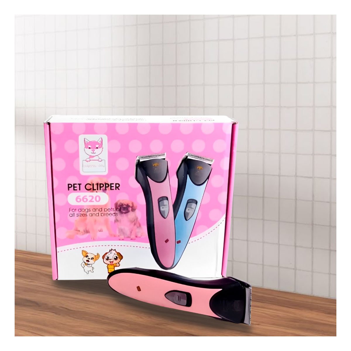 PACK4 SET DE PELUQUERIA CANINA CON ESTRUCTURA DE MUCHA FUERZA ROSADO - 3